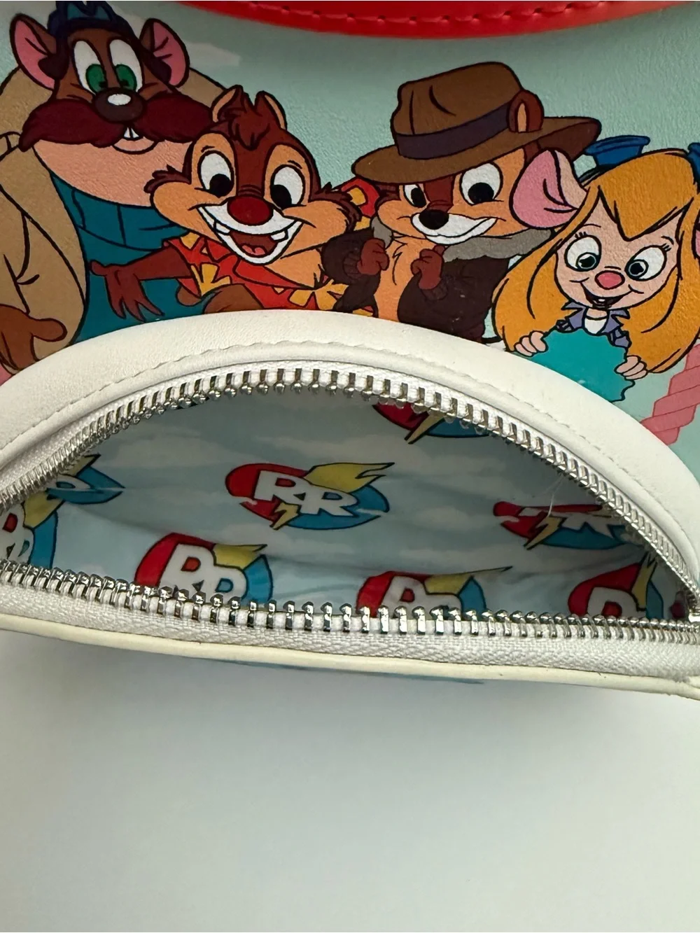 Loungefly Red, White, Mint Chip 'n' Dale Rescue Rangers Mini Backpack